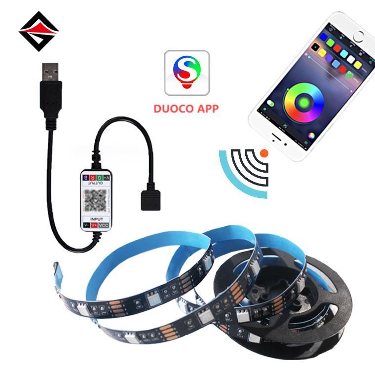 USB Bluetooth Controlloller + RGB Lead Light Light Strip 1M set